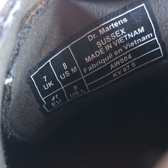 Dr Martens Sussex Brown Leather Chukka Boot Industrial Shoe Men\'s 8/ Women’s 9